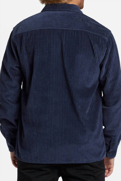 Billabong Bong Days Cord Shirt Blue Medium 3