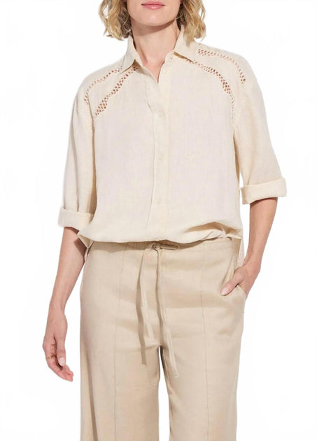 Lysse Rozanna Shirt Beige Small 2