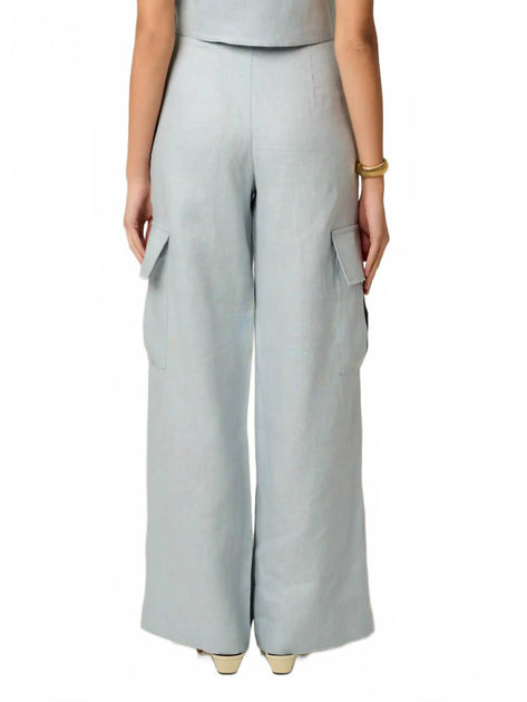Hevron Maggie Wide Leg Pants Grey US 8 4