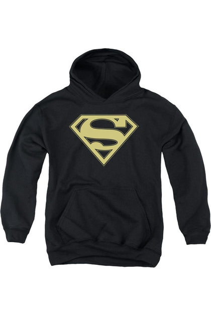 Gildan Superman Youth Hoodie Black Small 2