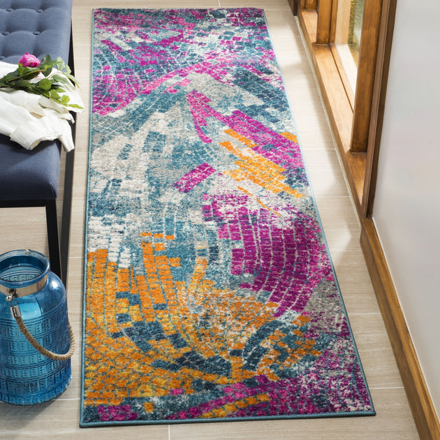 Safavieh Madison MAD201 Area Rug Blue Multi 3