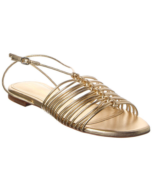 Santoni Leather Sandal Gold EU 36 2