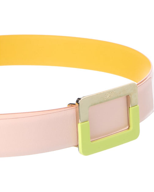 Roger Vivier Leather Belt Pink 75 cm 3