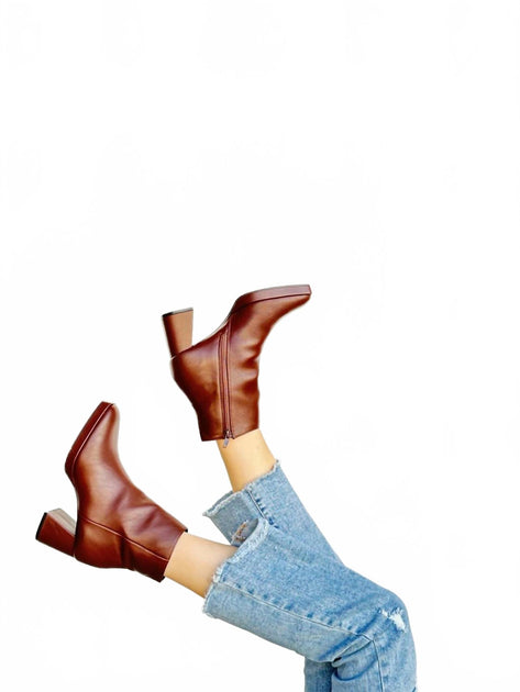 Chinese Laundry Shine On Me Booties Brown US 9.5 3