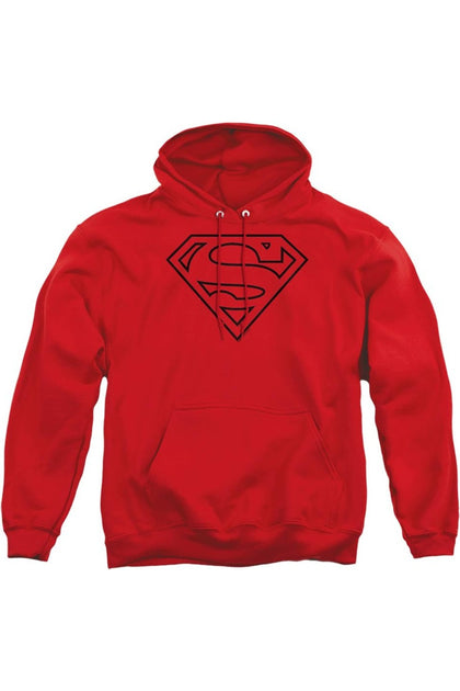 Gildan Superman Kapuzenpulli Rot Medium 2