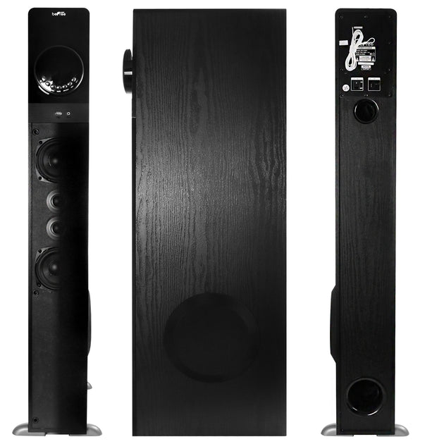 beFree Sound Bluetooth Powered Tower Speaker Black 3