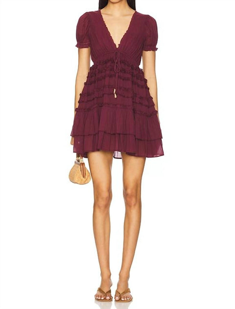 free people darcy mini dress Darcy Mini Dress by free-est at Free People in Red, Size: S