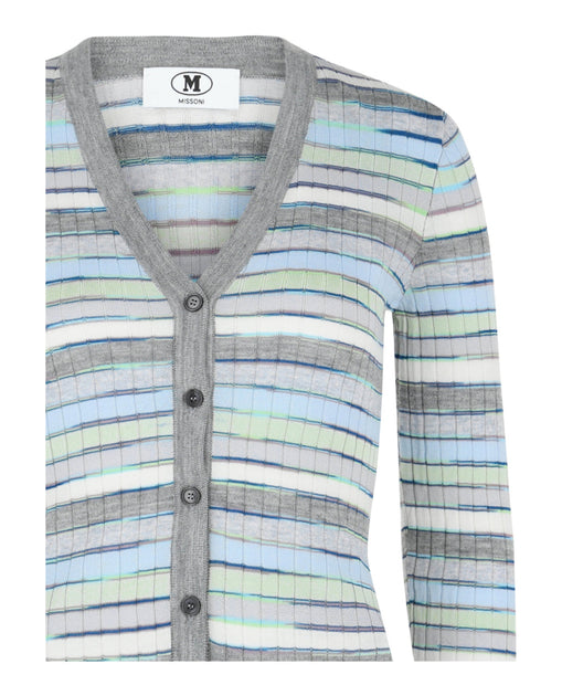 M Missoni Striped Cardigan White XLarge 4
