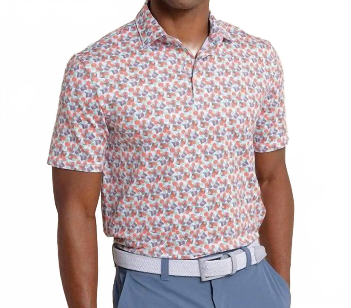 Southern Tide Driver Paloma Paradise Polo Pink Small 2