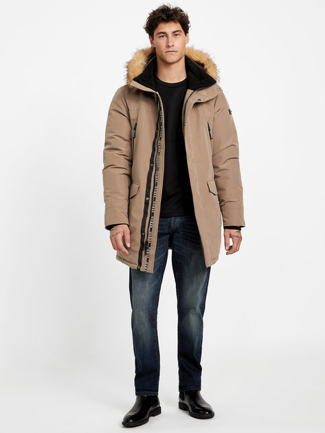 Guess Factory Eco Leon Parka Brown Medium 3