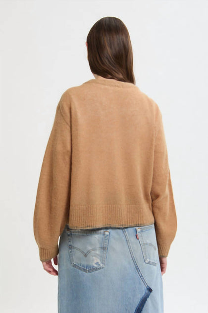 C.T.plage Button Front Cardigan Brown Medium 4