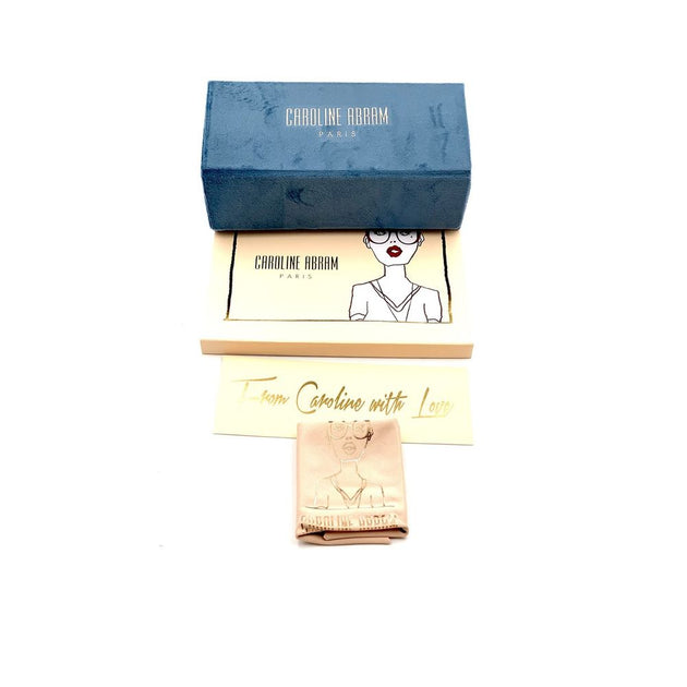 Caroline Abram 70 Oval Sunglasses Blue 3