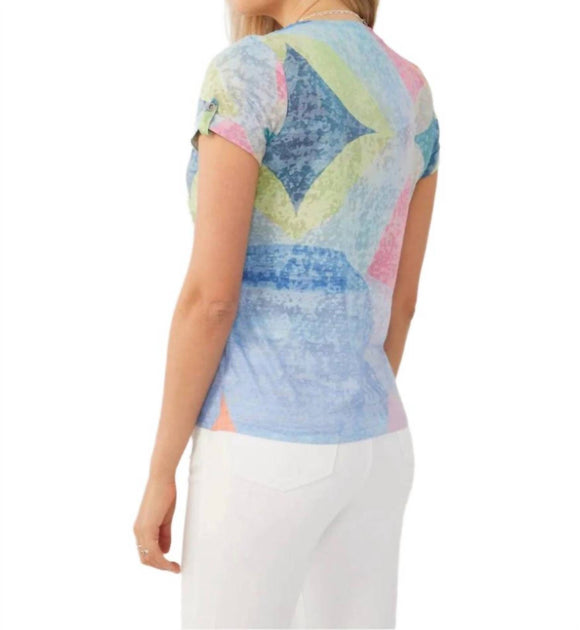 FDJ V Neck Top Multi Small 3