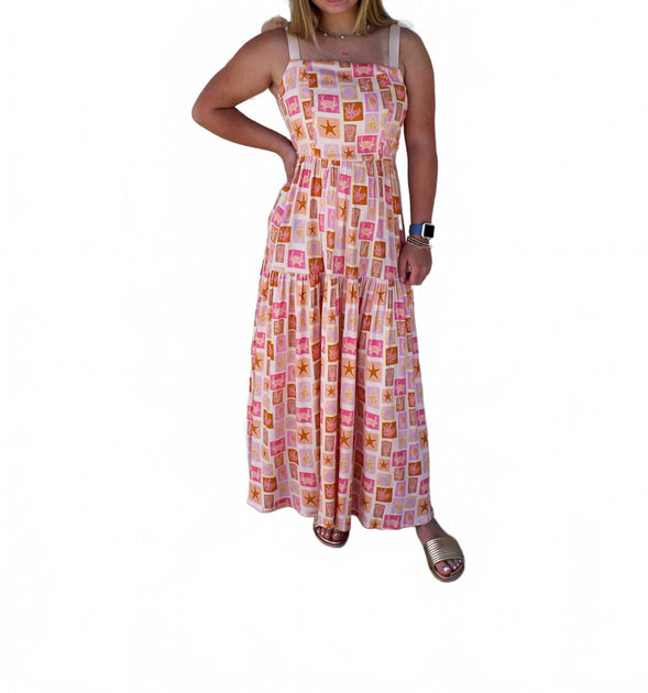 Sincerely Ours Alexa Sands Beach Maxi Dress Pink XSmall 3