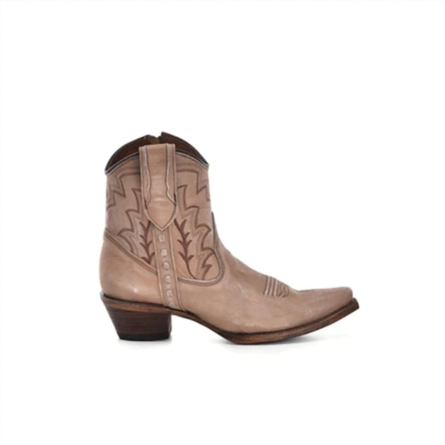Corral Embroidery Ankle Boots Beige US 9.5 2