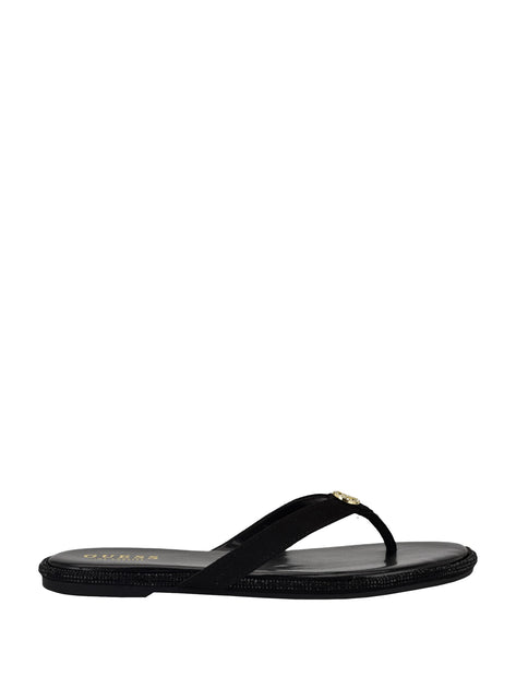 Guess Factory Barenn Thong Sandal Black US 10 4