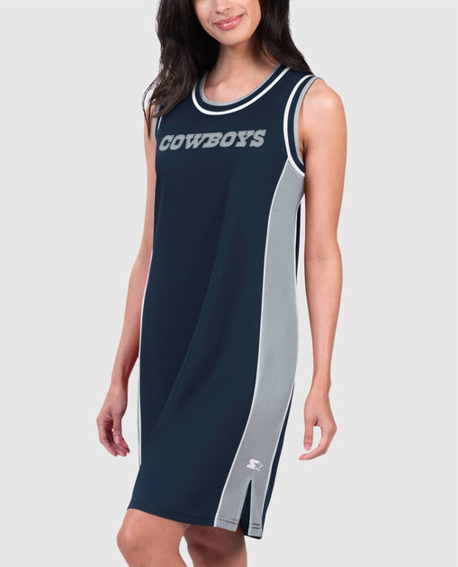 Starter Femme Dallas Cowboys Slam Dunk Robe Tank Bleu XLarge 2