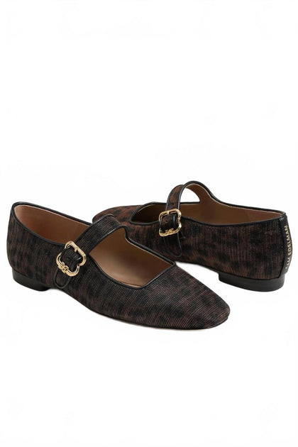 Sam Edelman Michaela Mary Jane Flat Sandal Brown US 6.5 3