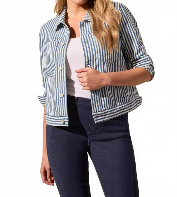 TRIBAL Riviera Button-Front Jacket Blue XL 2