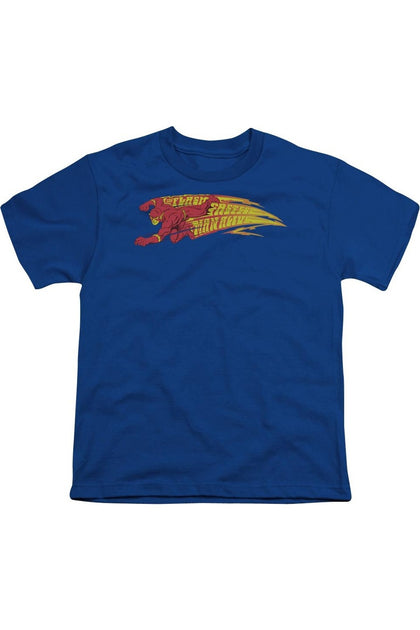 Gildan DC Comics Flash Fastest Man Alive T-Shirt Blue Small 2