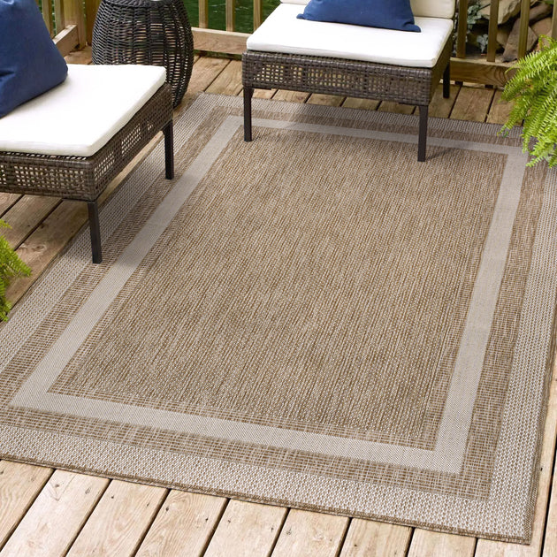 Jonathan Y Dover Classique à Bordure 3 Bandes Beige/Crème Tapis 4