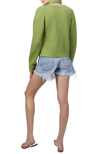 Wynn Hamlyn Loop Chunky Knit Sweater Green Medium 4