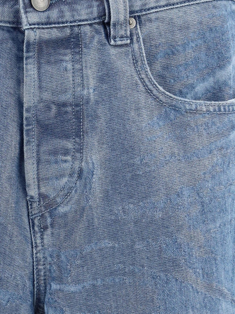 Diesel Straight-Leg Denim Jeans Blau 32 4