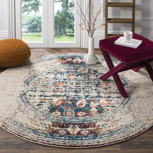 Safavieh Monaco MNC208 Area Rug Ivory/Blue 4