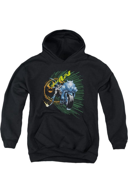 Gildan Batman Batcycle Jugend Kapuzenpulli Schwarz Medium 2