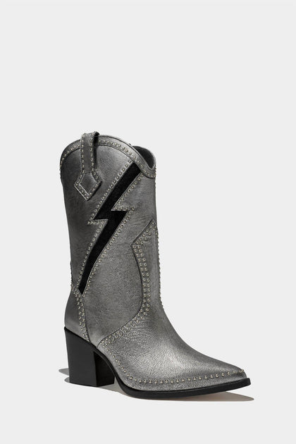 Dante Shoes Freddie Leather Boots Grey US 8 3