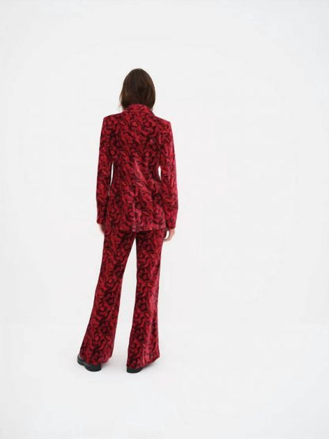 For Love & Lemons Penny Blazer Red XSmall 3