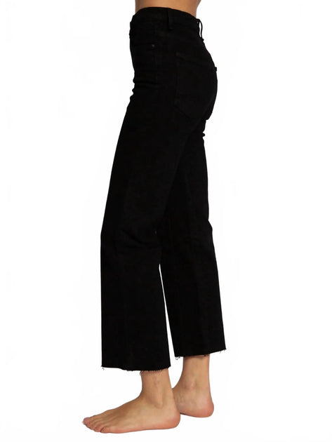 ASKK NY Women's Resin Slim Crop Pants Black 28 4