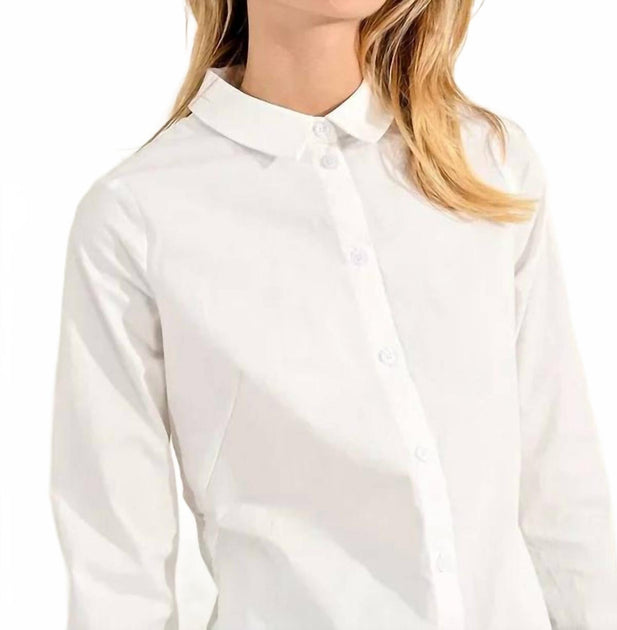 Lili Sidonio Peter Pan Collar Shirt White XLarge 4