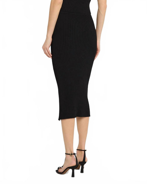 Veronica Beard Tanner Midi Skirt Black Small 3
