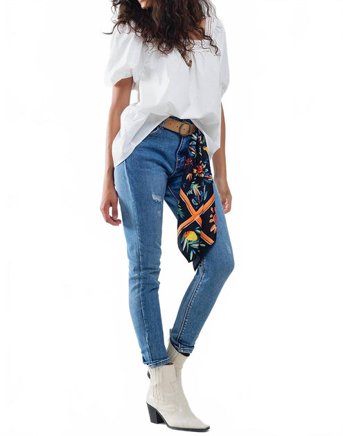 Q2 Peasant Blouse White Small 2