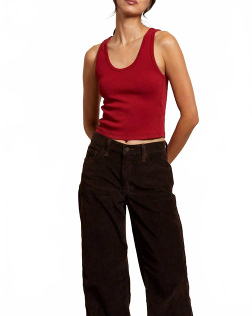 PERFECTWHITETEE Blondie Tank Top Brown Large 2