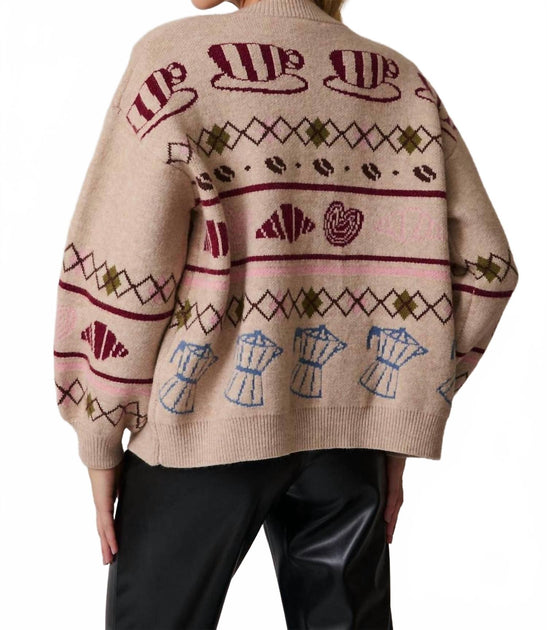 Sunday Edition Cozy Cafe Cardigan White Medium 4