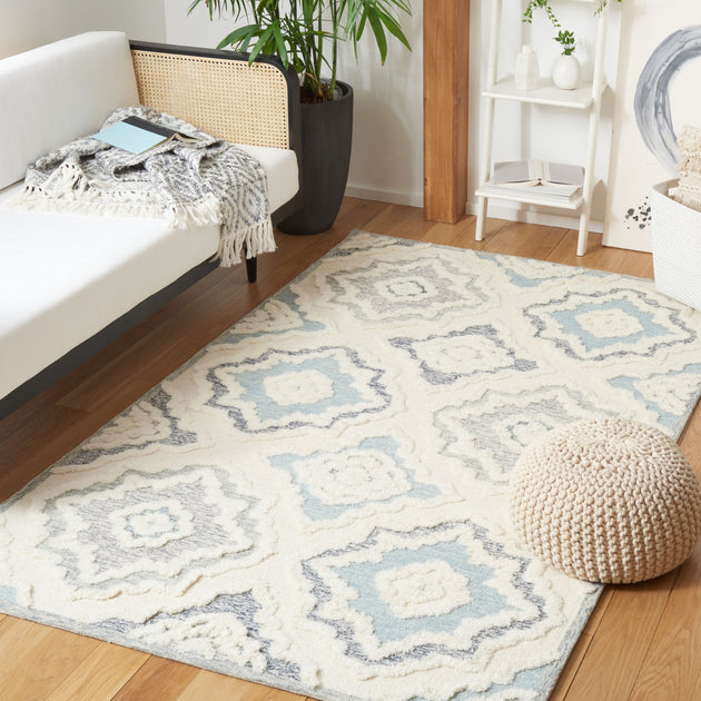 Safavieh Metro MET111 Area Rug Ivory Light Blue 2