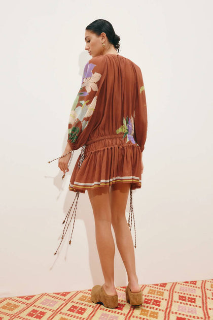 alfie mini dress brown ALEMAIS Ruched In Chocolate Zendaya's Backless Bridal Dress col-maxi-dresses Detachable lining Material:Engineered Wood, Metal