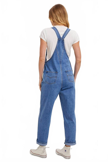 BluIvy Everly Denim Overalls Blue Medium 3