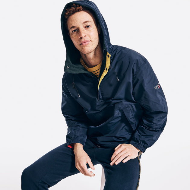 Nautica Reversible Anorak Jacket Blue Small 4