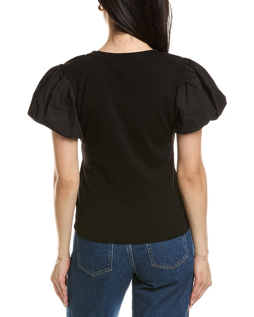 Truth Puff Sleeve Top Schwarz XSmall 3