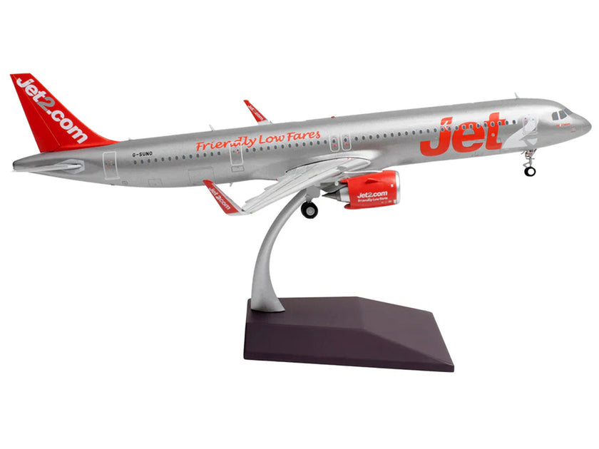 GeminiJets Airbus A321neo Jet2 Silver Red 1/200 4
