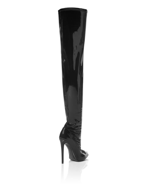 PHILIPP PLEIN High Plein Overknee Boots Black EU 36 4