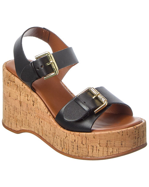 Dune London Kamia Wedge Sandal Black EU 39 2