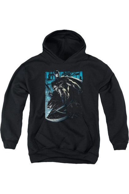 Gildan Batman Knight Falls Hooded Sweatshirt Black Small 2
