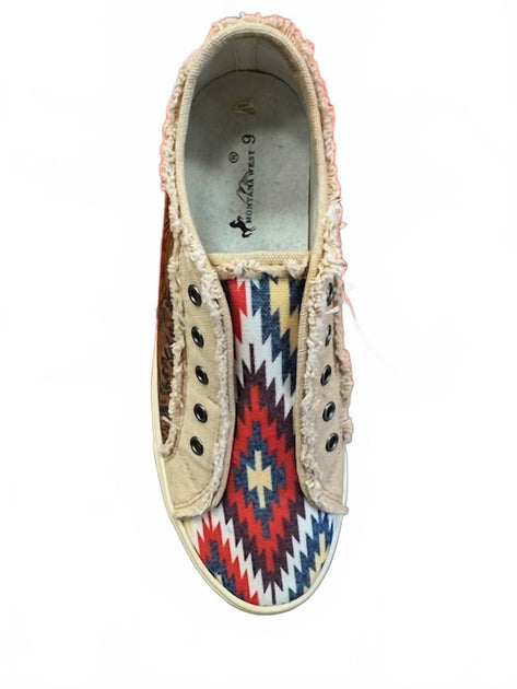 Montana West Women's Canvas Shoe Multi US 11 4