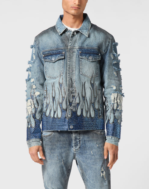 Philipp Plein Denim Jacket Blue XXL 4