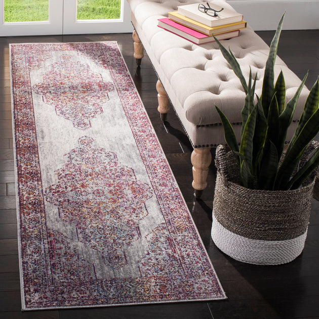 Safavieh VAL165 Area Rug Ivory Red 3