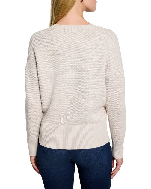 Pull à col en V Petite Tuck Stitch Nic + Zoe 3